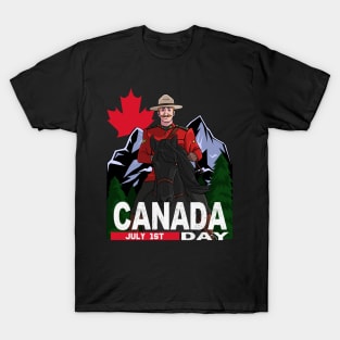 Canada Day Mountie T-Shirt